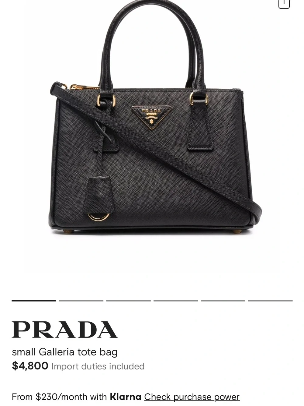 Prada Black Saffiano Leather Satchel with Gold Hardware